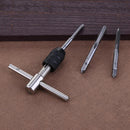 9pcs Hand Screw Tap Set M3/M4/M5/M6 Reamer+Twist Drill Bits+Wrench Tool Newly
