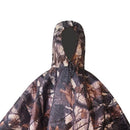 Waterproof Raincoat Unisex Rain Jacket for Outdoor Hiking (Leaf Camo)