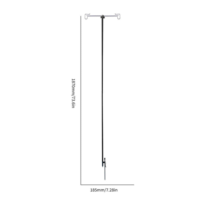 Shepherds Hook 74"" Adjustable Garden Hanging Holder for Lantern Plant Hanger