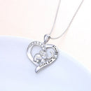 Gifts Women Girls Zircon Animal Pendant "Always In My Heart" Elephant Necklace