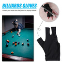 Three 3 Finger Snooker Billiard Gloves Left Hand Gloves for Men Women Pack of 5