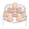 2pcs Kitchen Stainless Steel Tripod Egg Steamer Rack Egg Steaming Rack