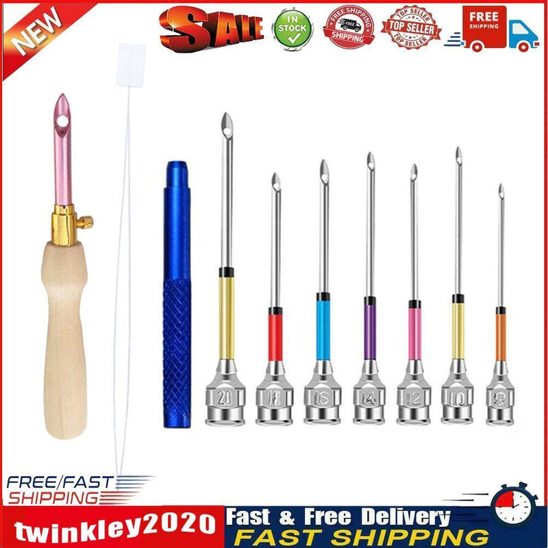 Embroidery Stitching Punch Needle Sewing Tool Set Poking Cross Stitch (A) Newly