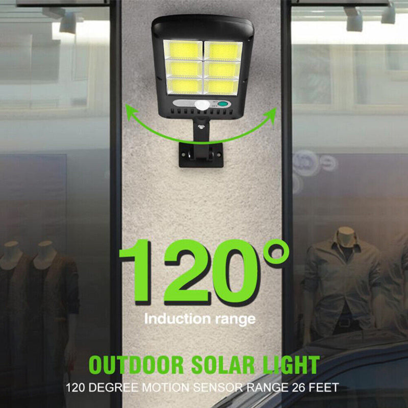 Solar Sensor Waterproof Garden Wall Lamp with Remote Control (B 150 COB) Newly