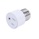E27 to Regular US Plug Light Fixture Bulb Base Polarized Lamp Socket Adapter