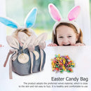 Velvet Easter Rabbit Candy Packing Bags Jewelry Organizer Decor (Sky Blue)