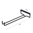 Iron Wine Rack Glass Holder Hanging Bar Shelf Organizer Home Bar Kitchen To