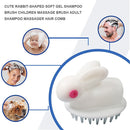 Silicone Head Scalp Massage Brush Shampoo Hair Washing Bath Comb (White) Newly