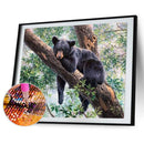5D DIY Diamond Painting Black Bear Full Round Drill Wall Home Decoration Cr