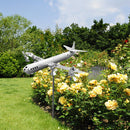 Metal Airplane Windmill Aircraft Wind Spinners Outdoor Garden Yard Decorations
