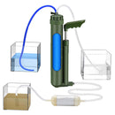 Portable Camping Water Filter Emergency Survival Safety Water Purifier Pump Kit
