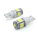 9SMD Light Bulbs Car LED Reading Bulbs License Plate Light Dome Map T10 W5W