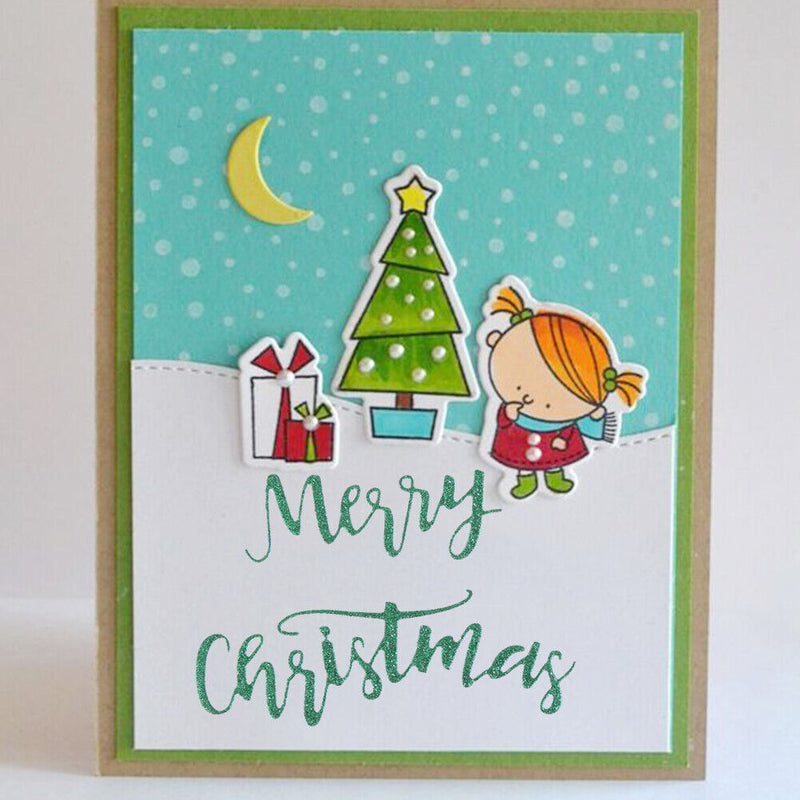 Metal Cutting Dies Stencils for DIY Scrapbook Photo Album (Merry Christmas)-2417