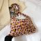 Animal Pattern Shoulder Underarm Bag Women Plush Top-handle Handbag (2)