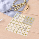 Acrylic Patchwork Ruler Two Color Quilting DIY Sewing Tools (6.5x6.5 inch) Newly