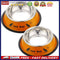 Stainless Steel Anti-skid Dog Cat Food Water Bowl Pet Feeding Tool Orange