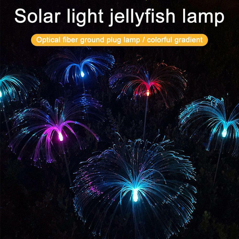 Solar Jellyfish Lawn Garden Lights Waterproof Outdoor Ground Lawn LED Stake Lamp