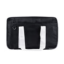 Preppy Style Women Oxford Cloth Shoulder Tote Bag Campus Contrast Color Handbags