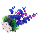 Purple Artificial Plastic Grass Fish Tank Water Plant Aquarium Decor Newly