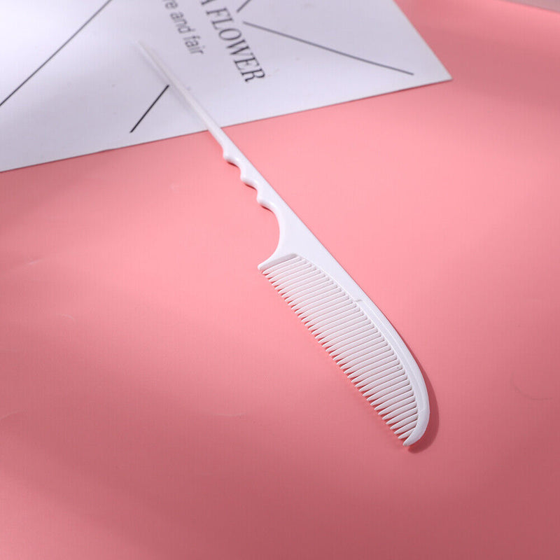 Pointed Tail Comb Anti-Static Plastic Rat Tail Hair Comb Hairdresser Hair Bru