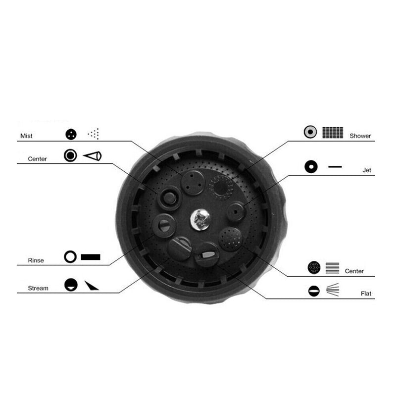 High Pressure Foam Water Gun 3 Gears Car Washer Nozzle Sprayer (Black)
