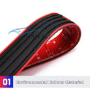 Car Door Scuff Sill Cover Panel Step & Rear Trunk Edge Rubber Protector Strips
