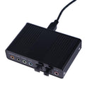USB 6 Channel 5.1 External Optical Audio Sound Card for Notebook PC(Black)