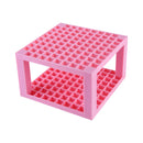 96 Holes Pen Holder Desk Makeup Brush Holder Storage Art Supplies (Pink) Newly