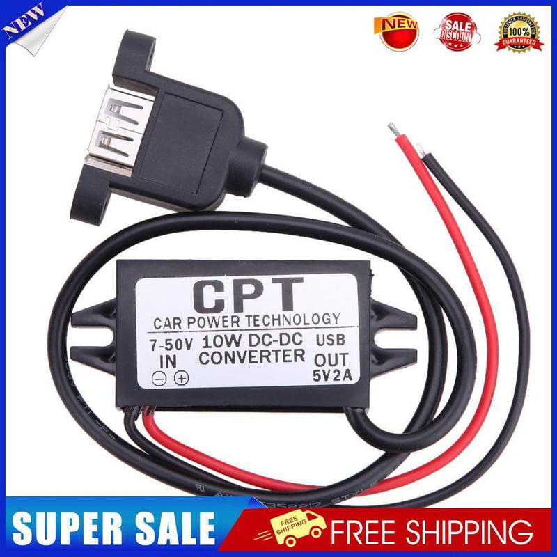 CPT-HUL-5 Vehicle Power Supply (Single USB Female With Mounting Ears)