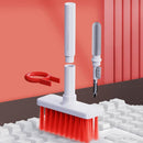 6 in 1 Cleaner Kit Phone Earbuds Keyboard Cleaning Brush with Key Puller (Black)