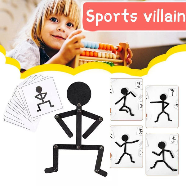Children Montessori Shape Game Stick Learning Preschool Educational Toys Kids`