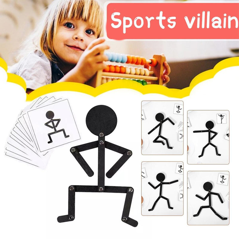 Children Montessori Shape Game Stick Learning Preschool Educational Toys Kids`