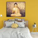 Painting By Numbers DIY Smile Buddha Hand Painted Canvas Oil Art Picture Kit