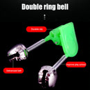LED Night Fishing Rod Bite Bait Alarm Light Tip Clamp Bells Ring Alarm Clock