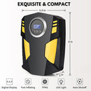 12V Portable Digital Display Car Air Inflatable Pump Bicycle Car Tyre Inflator