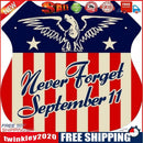 Shield American Flag Retro Metal Plate Tin Sign Plaque Poster Wall Decor