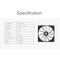 XF-12025-SD-W 120mm PWM Desktop Computer Case Fan with Black Frame White Blade