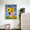 Sunflower Bird Oil Paint By Numbers Kits Canvas Picture DIY Home Decoration Gift
