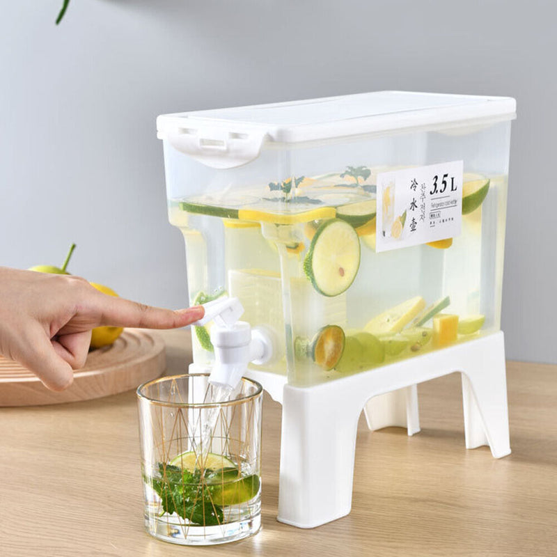 3.5L Cold Kettle with Faucet Large Drinkware Pot Beverage Dispenser Bucket Newly