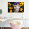 DIY Digital Painting By Numbers Cat Flower Frameless Canvas Picture Modern Art