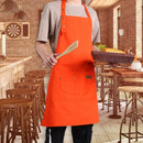 Adjustable Cafe Shop Apron Kitchen Painting Pocket Solid Color Home Cook Apron