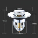 Basket Sink Drain Plug Wash Basin Bounce Drain Filter Sink Drain Stopper