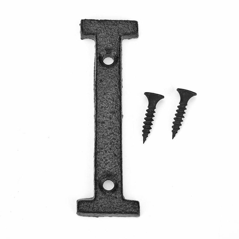 Metal Letters Cast Iron House Sign Doorplate DIY Cafe Wall Decoration (I) Newly