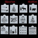 Decorative Embossing Template Layering Stencils Merry Christmas Scrapbooking