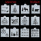 Decorative Embossing Template Layering Stencils Merry Christmas Scrapbooking