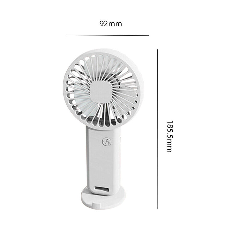 USB Mini Handheld Fan Ultra-quiet Portable Student Outdoor 3 Speed Small Fans
