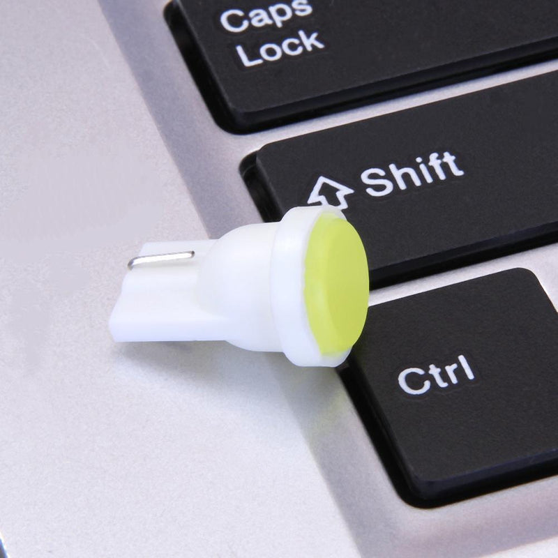 10pcs White LED T10 COB W5W Car Interior Wedge Door Side Bulb Lamps Newly