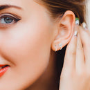 Triangle Star Stud Earrings for Women Ear Studs Korean Style Jewelry Gifts 1p