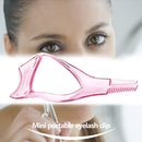 3 In 1 Mascara Shield Guide Guard Lash Curler Applicator Comb Makeup (Pink)