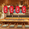 25cm Plum Blossom Lantern Lamp Chinese Long Shaped Cloth Lampion (A)